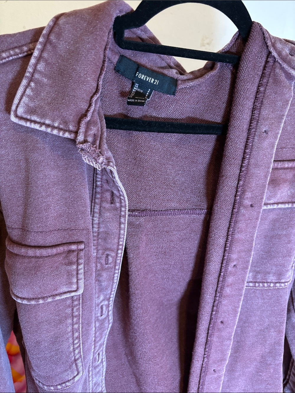 Forever 21 Dusty Mauve Utility Jacket